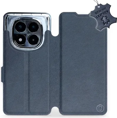 Produktbild von Echtleder Handyhülle für Xiaomi POCO X7, Mobiwear Leather, Dunkelblau