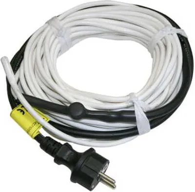 Zdjęcie produktu dla Przewód grzejny z termostatem 3m, 15W/m, antyzamarzaniowy, silikonowa powłoka.
