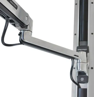 Obrázek produktu pro Ergotron LX Sit-Stand Wall Mount LCD Arm, 11,3 kg, 106,7 cm (42"), 75 x 75 mm, 200 x 100 mm, Nerezová ocel