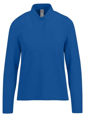 Produktbild von B&C - "My Polo 210" Poloshirt für Damen Langärmlig FK3051 (M) (Königsblau)