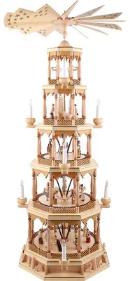 Produktbild von 5-stöckige Pyramide Christi Geburt - natur (123cm) von Richard Glässer