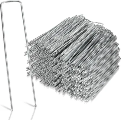 Obrázek produktu pro Antikorozní kolíky sada 300 ks, zemní kotva zemní kotva 150x25mm stanový kolík zemní hřebík, Ø2,8 mm, pro ploty, plůtky, stany