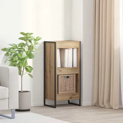 Productafbeelding van Maison Exclusive - Boekenkast, 40 x 30 x 86,5 cm, houtvezel, handwerk, eikenhout