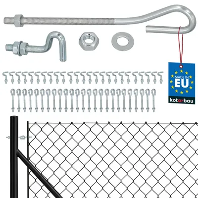 Produktbild von KOTARBAU® 25er Set Gewindespanner M6 verzinkter Stahl Spannschloss für Maschendrahtzaun geschlossener Drahtspanner mit offener Befestigungsschraube