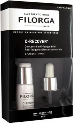 Image de Filorga C-Recover Radiance Boosting Concentrate sérum éclaircissant à la vitamine C anti-âge pour un renouvellement de la peau 3x10 ml