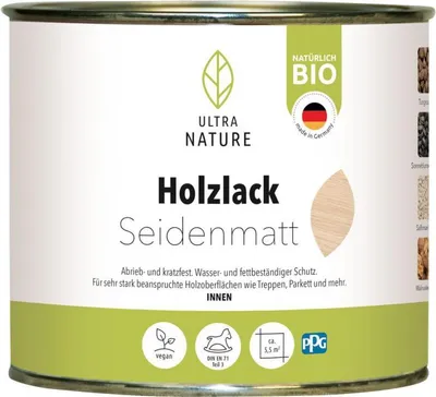 Produktbild von Ultra Nature Holzlack 375 ml seidenmatt
