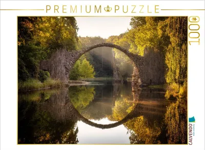 Produktbild von CALVENDO Puzzle Rakotzbrücke | 1000 Teile Lege-Größe 64x48cm Foto-Puzzle für glückliche Stunden
