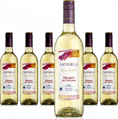 Produktbild von 6 x Marqués De Cáceres Rioja Satinela Blanco Semidulce