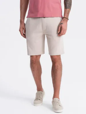 Immagine prodotto di Ombre Clothing Pantaloncini della tuta da uomo Ituaso beige chiaro XXL