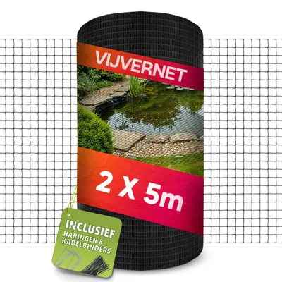 Obrázek produktu pro Rybník, jemná síť, rozměry 2 x 2 metry, síť proti ptákům a síť proti listí