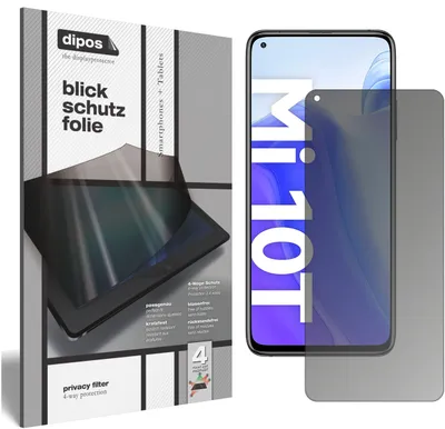 Produktbild von Blickschutzfolie für Xiaomi Mi 10T Pro matt Schutzfolie Folie Display Schutz dipos