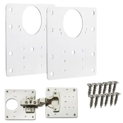 Produktbild von SOTECH Topfband Reparaturplatte – 90 x 90 mm, Edelstahl (2 Stück)