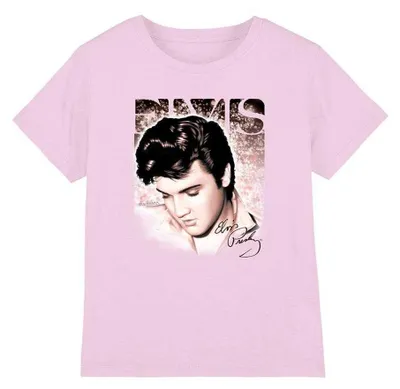 Image de Elvis Presley - T-shirt « Star Light » pour enfants TV33517 (140-146) (rose)