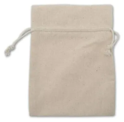 Produktbild von Geschenkssäckchen, Baumwolle, 13 × 10 cm, natur