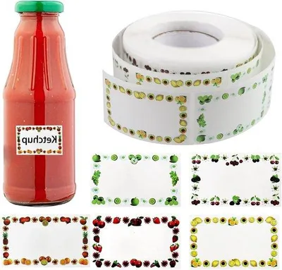 Produktbild von Selbstklebende Etiketten für Aufkleber - Ideal für Jams, Konserven und Behälter