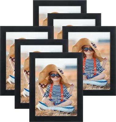Immagine prodotto di set di 6 cornici 15x20cm nero per collage di foto e immagini
