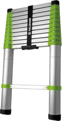 Obrázek produktu pro Teleskopický žebřík Fieldmann FZZ 4002, délka 3,2 m, nosnost 150 kg, 11 příček