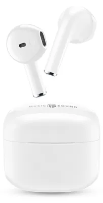Produktbild von Music Sound Swag, True Wireless Stereo (TWS), Anrufe/Musik, 66 g, Kopfhörer, Weiß