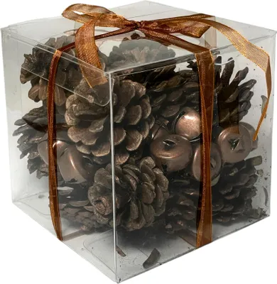 Produktbild von Potpourri, Zapfen & Glöckchen, Tischdeko 1L ca. 30 Stück Kupfer