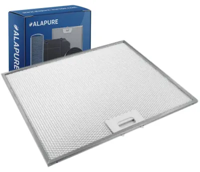 Image de Filtre métallique Alapure, compatible avec AEG, dimensions : 271 x 329 x 8 mm, référence : 4055357869