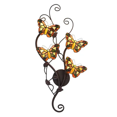 Produktbild von LumiLamp Wandlampe Tiffany 32x68 cm G4-4x2W Multi
