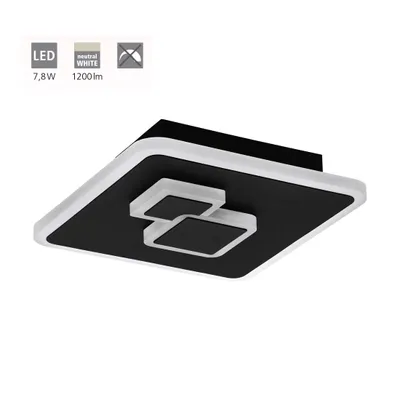 Zdjęcie produktu dla Eglo LED lampa sufitowa Cadegal czarno-biały 20 x 20 cm neutralny biały