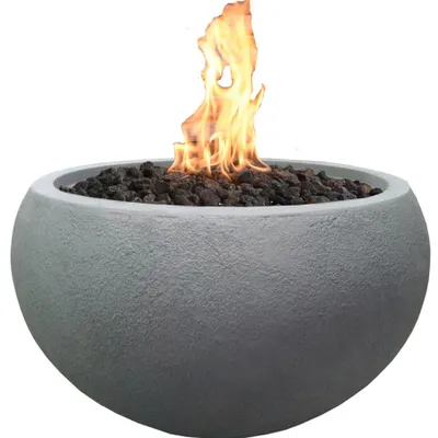 Produktbild von Gas Feuerstelle Marra, Beton-Optik grau, aus Faserbeton