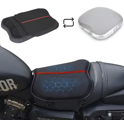 Zdjęcie produktu dla Poduszka motocyklowa 3D, siatkowa struktura, oddychająca, żelowa, wodoodporna, z ochroną przed słońcem