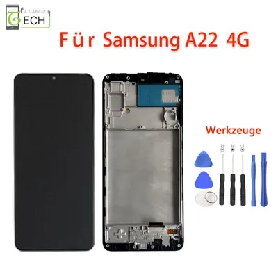 Produktbild von Für Samsung Galaxy A22 4G SM-A225F LCD Display mit Rahmen Touchscreen Bildschirm