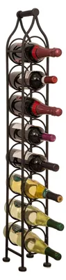 Produktbild von Eisen Weinregal für 8 Flaschen mit Eleganter Schwarzer Oberfläche