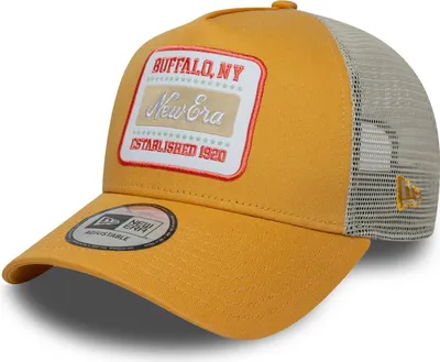 Produktbild von New Era A-Frame Trucker Cap - BRAND PATCH gold