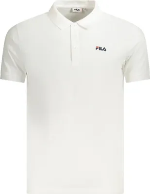 Immagine prodotto di Camicia polo da uomo bianca con ricamo – maniche corte, 3 bottoni, elegante