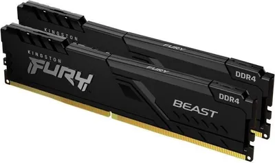 Produktbild von Kingston FURY Beast Arbeitsspeicher, 32 GB (2 x 16 GB), DDR4, 3200 MHz, CL16