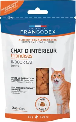 Image de Francodex Friandises pour chats d'intérieur 65g