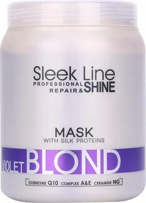 Produktbild von STAPIZ SLEEK LINE BLOND Violett neutralisierende Maske für blondes Haar 1000 ml