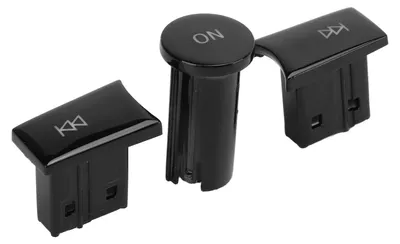 Obrázok produktu pre 3Pcs set Radio Volume Adjust Control Button Knob Replacement for MercedesBenz C Class 20072009(Piano Black )