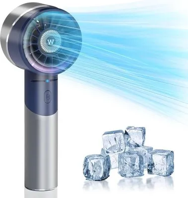 Produktbild von Tragbarer Mini-Ventilator – Blau – Leistungsstarke Luftzirkulation