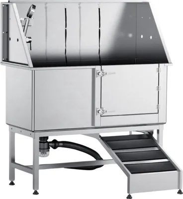 Immagine prodotto di Bagno per cani Deluxe - 1270 mm - acciaio inox - Bagno per animali domestici