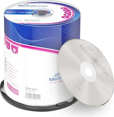 Produktbild von MediaRange CD-R 700 MB / 80 min 52x, 100 Stück in Cakebox