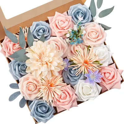 Produktbild von Künstliche Blumen 35 Stück für DIY und Deko