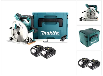 Obrázek produktu pro Makita DHS 710 FJ 36V akumulátorová Li-Ion okružní pila 190 mm + 2x akumulátor 3,0Ah + Makpac - bez nabíječky