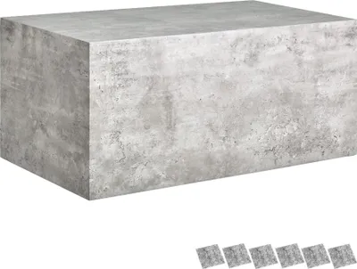 Image de Table basse LASLEY - Aspect béton, 90 x 50 x 40 cm