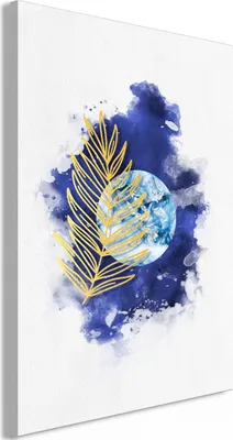 Produktbild von Italienischer Leinwand Leinwandbild - Magic Plant (1 Part) Vertical 60x90 cm Blätter b-A-0902-b-a
