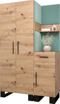 Produktbild von Garderobe ARTIN Set 6 mit gepolsterten Paneelen Industrial Design