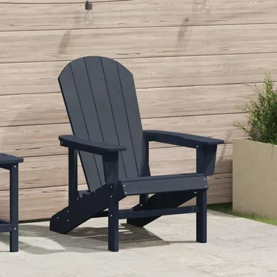 Produktbild von Bequemer Adirondack-Gartenstuhl für den Außenbereich aus HDPE mit Armlehnen, langlebiger und wetterfester Sessel für Terrasse und Garten