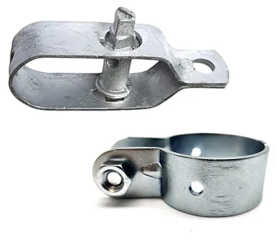 Obrázok produktu pre Sada klieští a svoriek na drôt a stĺpik – 10 pozinkovaných klieští + 10 svoriek 60 mm