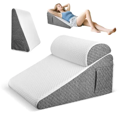 Productafbeelding van Wigkussen met Traagschuim en Wasbare Hoes, 50 x 50 x 26 cm