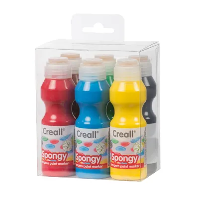 Image de Bâtons de peinture Creall Spongy, 6x70ml