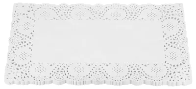 250 Papier-Tischsets, weiß, rechteckig, 19,9 x 30,5 cm