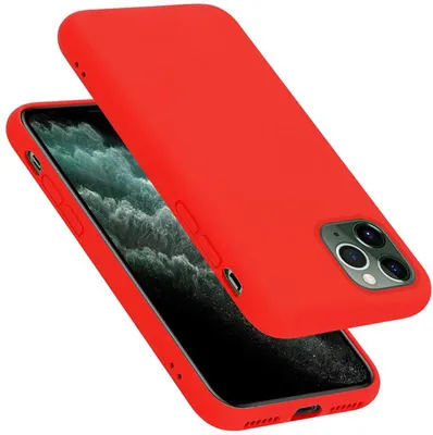 Produktbild von Cadorabo Schutzhülle für Apple iPhone 11 PRO MAX Hülle in Rot Handyhülle Case Cover TPU Etui